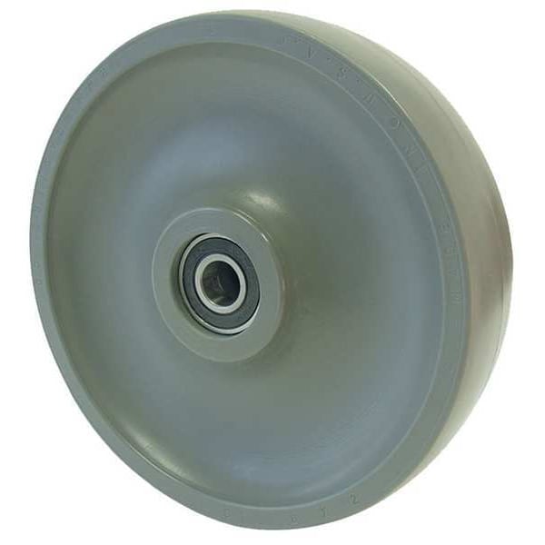 Caster Wheel, Elastomer, 10 in. Dia, 3400lb