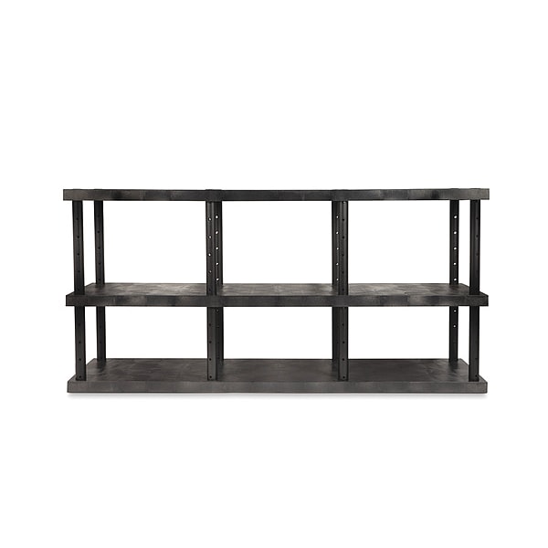Dura-Shelf, Adjst, Solid Top, 96 x 24, 48" H
