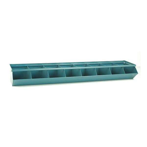 Steel Sectional Stacking Bin, 4 1/2 in D x 8 in H x 4 1/2 in W, 1 Shelves, Gray