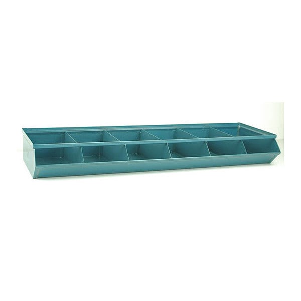 Steel Sectional Stacking Bin, 4 1/2 in D x 12 in H x 5 1/2 in W, 1 Shelves, Gray