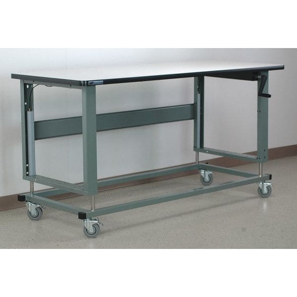 Workbench, Mobile, Hand, Crank, Lift, Adj.