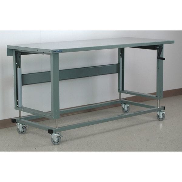 Workbench, Mobile, Hand, Crank, Lift, Adj.