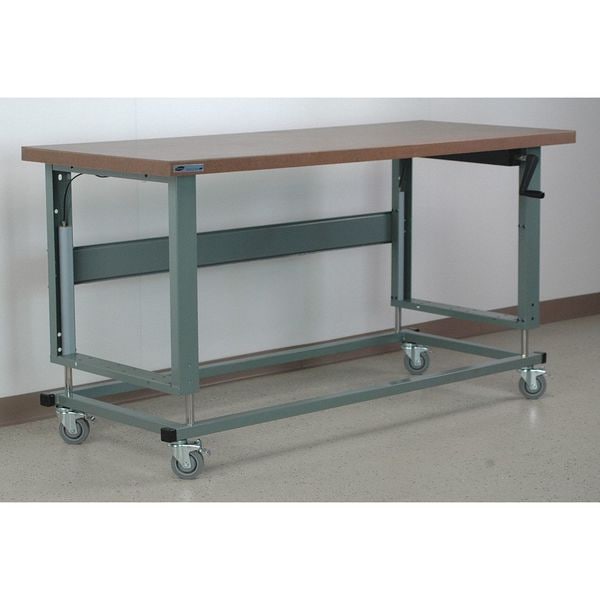 Workbench, Mobile, Hand, Crank, Lift, Adj.