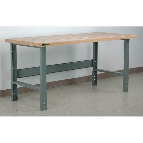 Bolted Workbenches, 48" W, Adjustable Height, 3500 lb.