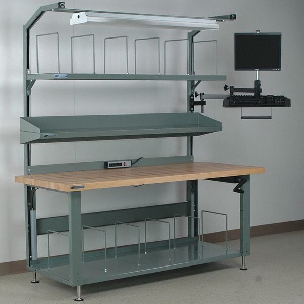Packing Work Bench, 72" W, 28" to 40" Height, 1000 lb.