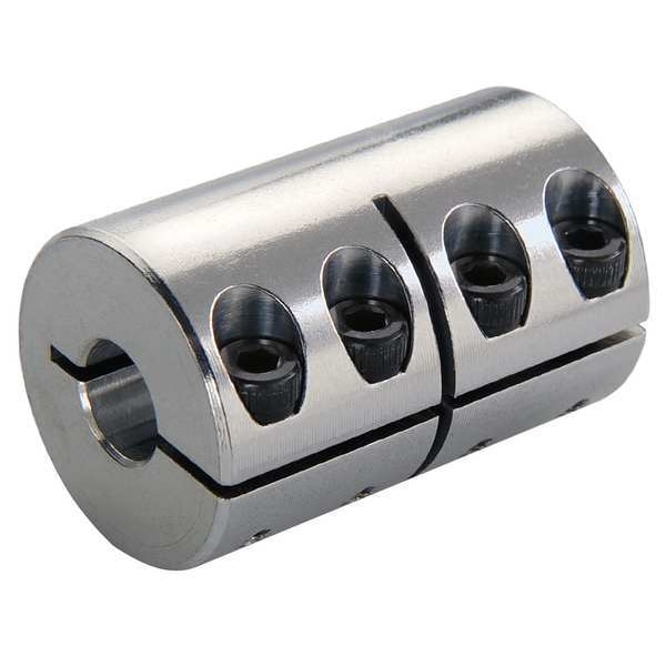 Coupling, One Piece, Bore Dia 1/4 In