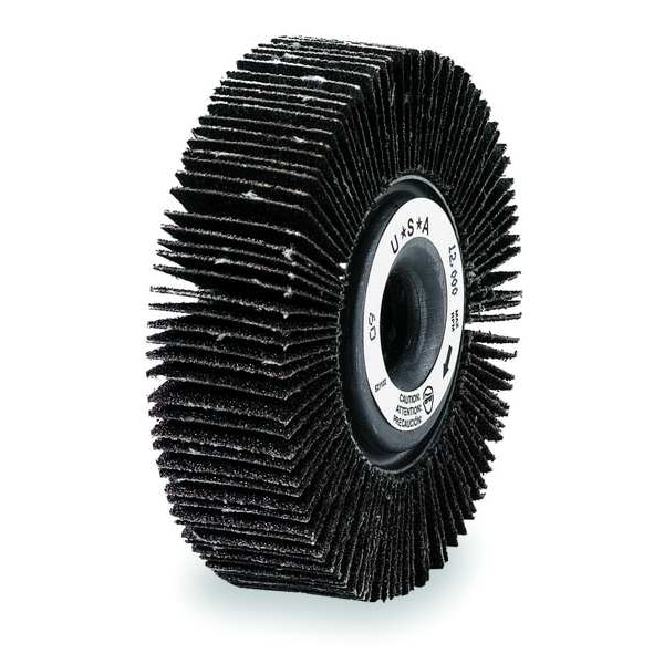 Flap Wheel, AO, 3.5 Diax2 In Wx5/8AH, 180G