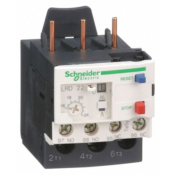 Overload Relay, 1NC/1NO, 16 A Min current, 24 A Max current, 690V AC