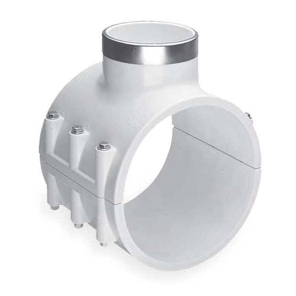 Saddle Clamp, Pipe 3 In, Outlet 2 In
