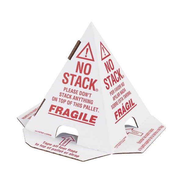 No Stack Cone, Red/White, 8 In. L, PK100
