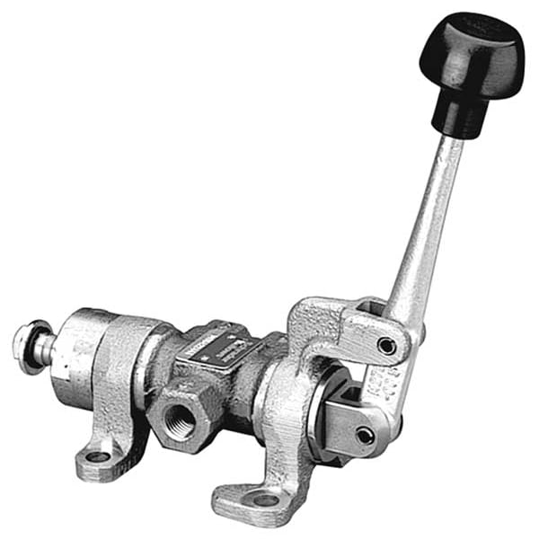 Manual Air Control Valve, 4-Way, 1/2In NPT