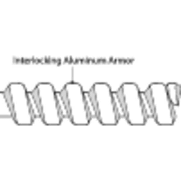 Flexiable Metallic Conduit, 1/2 in Trade Size, 500 ft, Aluminum, Galvanized, Gray