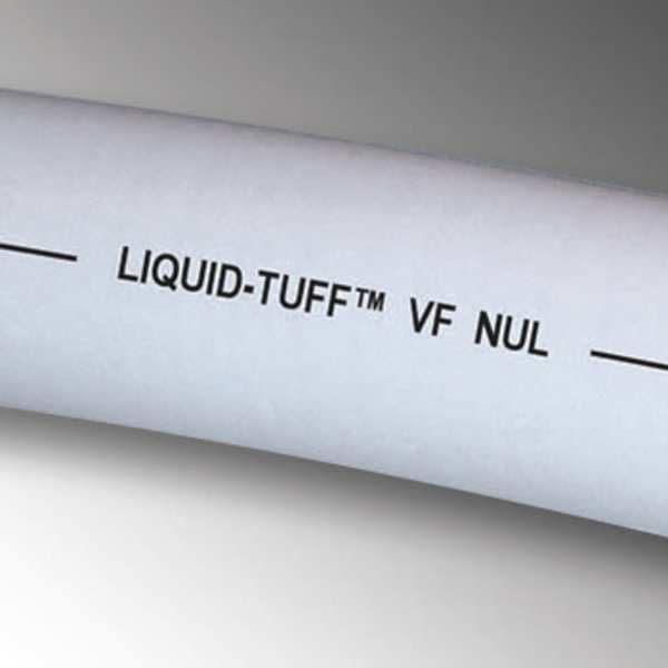 Liquid-Tight Flex Metal Conduit, 1 in Trade Size, 100 ft, 6-1/2 in Bend, Steel, Gray