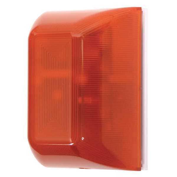 Alarm Mini Controller, Siren, Continuous, 9V DC, 100 dB, Polycarbonate, Amber, Wall Mount