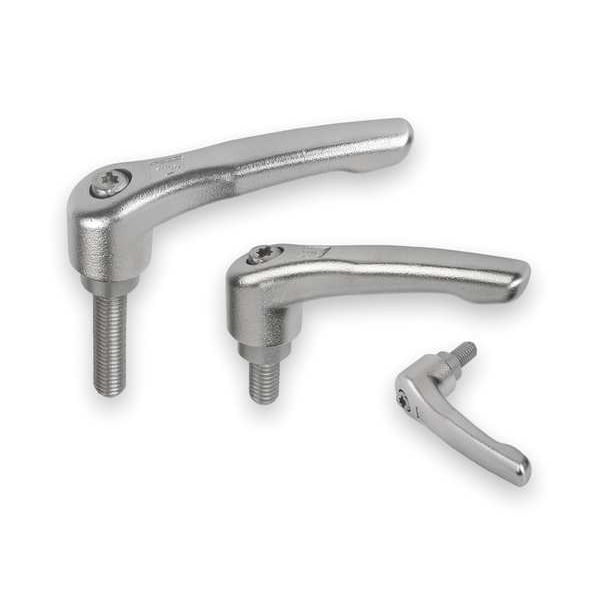 Adjustable Handle, Size: 2 M08X60, Entirely Stainless Steel, Electropolished