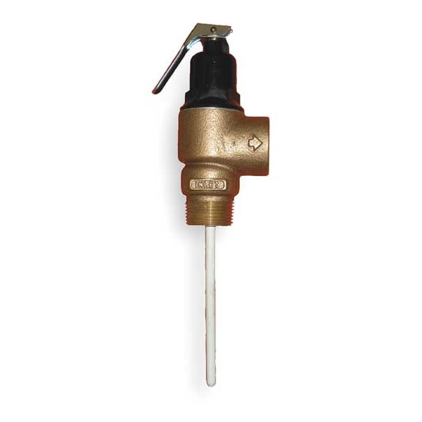 T and P Relief Valve, FNPT, 1-1/2 In Inlet