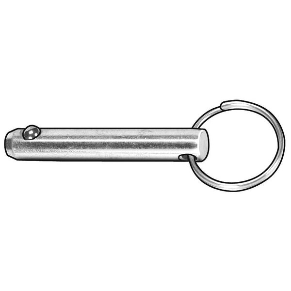 Ring Pin, Detent, 1/2x4 In, PK5