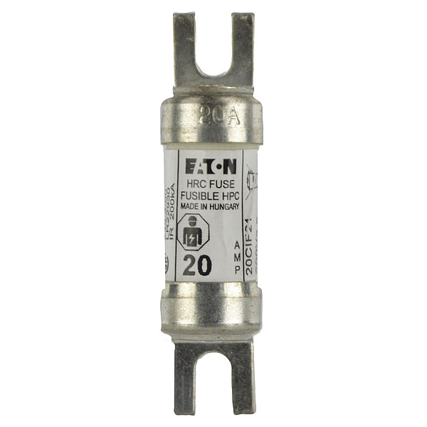 Ceramic Fuse, CIF21 Series, Time-Delay, 20A, 600V AC, 200kA at 250V DC, 200kA at 600V AC