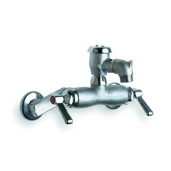 Mop Faucet, Lever, 1/2" FNPT, 2, Cast Brass