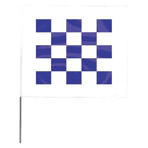 Marking Flag, Vinyl, 30" Wire Staff, Blank, 30" L., 100 PK