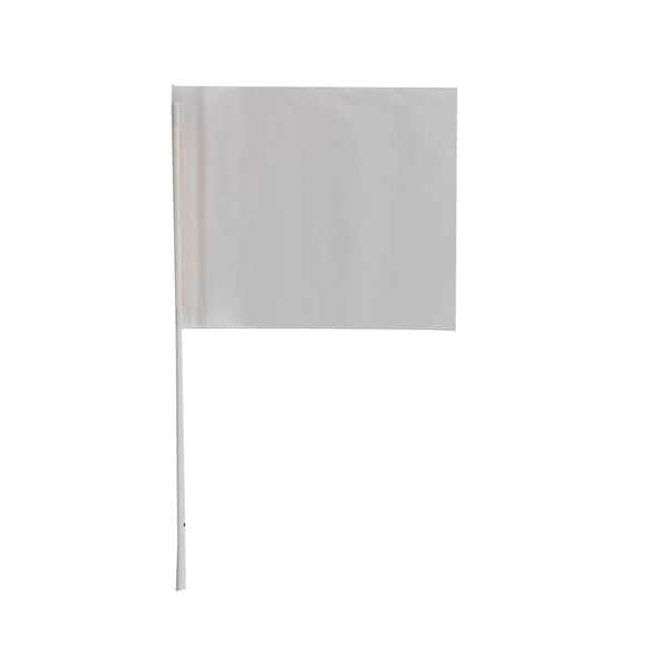 Marking Flag, PVC, Solid, 4" L., 100 PK