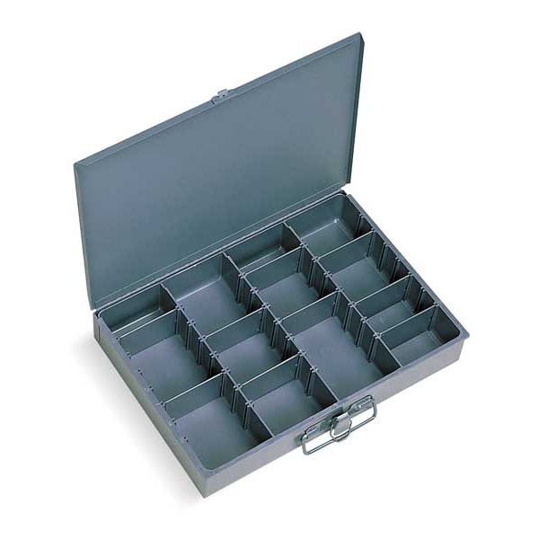 Steel, Compartment Drawer, 9 7/8 in D x 2 1/8 in H x 13 5/8 in W