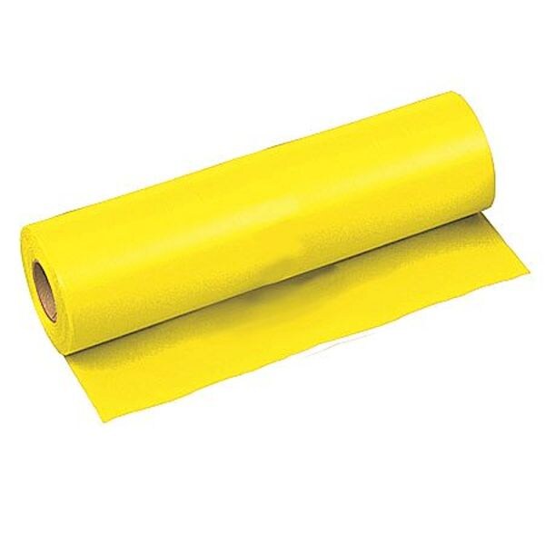 Flagging Tape, Yellow, 12 in Wide x 300 ft Length, Vinyl, 2.5 mil