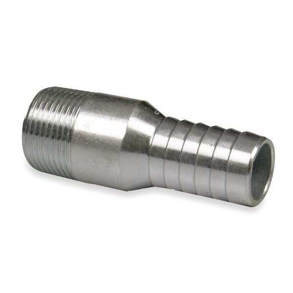 Nipple, 1-1/4 Barb, 1-1/4 In MNPT, 316 SS
