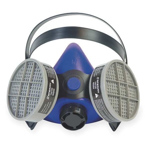 Half Mask Respirator, S-Series, Threaded, Size, M 0 Cartridges Included