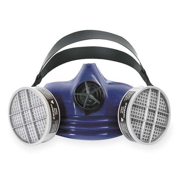Half Mask Respirator, S-Series, Threaded, Size, S 0 Cartridges Included