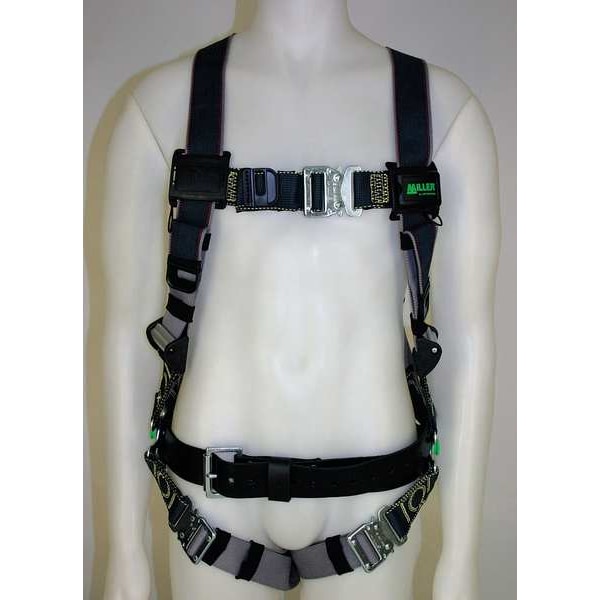 Revolution(R) Full Body Harness for Hot Work, L/XL, 400 lb., Quick-Connect Chest/ Back D-Ring