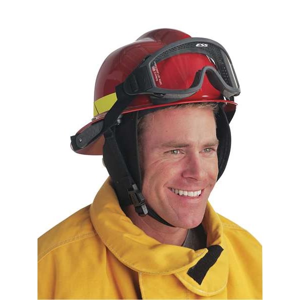 Fire Helmet, Thermoplastic, 4 pt Ratchet, White, Fits Hat Size 6-1/2 to 8 , Modern