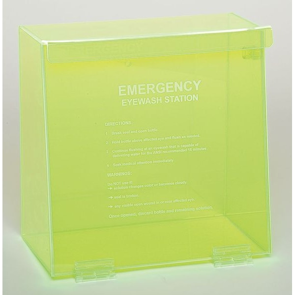 Eyewash Station in Fluorescent Green