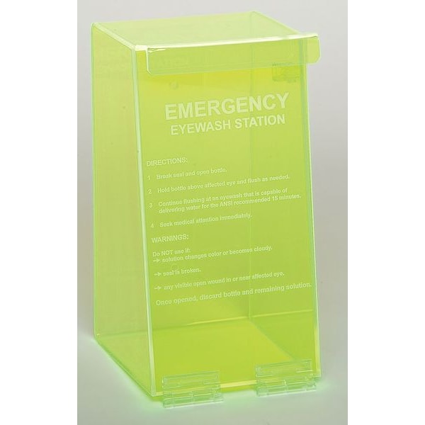 Eyewash Station in Fluorescent Green