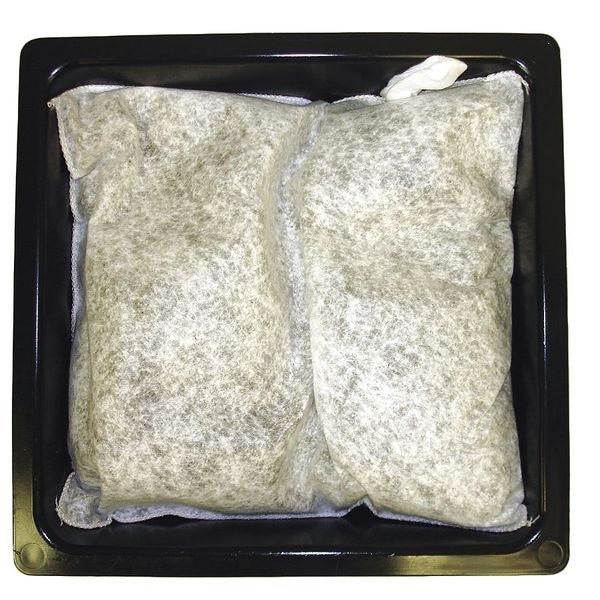 Absorbent Drip Pan, 5.5 gal., Hazardous Liquids and Non-Hazardous Liquids, White
