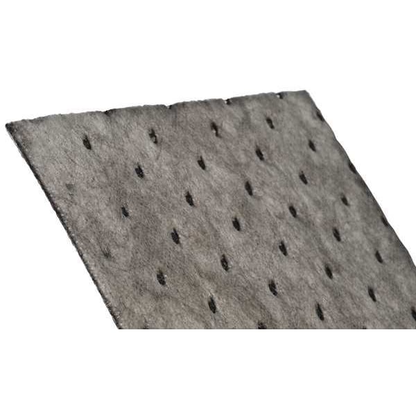 Sorbent Roll, 18 gal, 15 in x 150 ft, Universal, Gray, Polypropylene