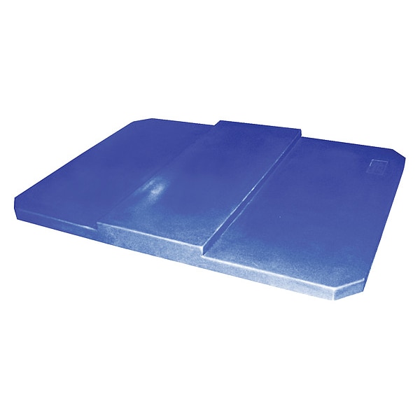 Cube Truck Lid, Blue, Fits 12-1/2 cu. ft.