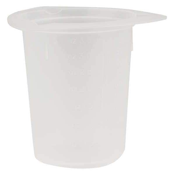 Tri-Pour Beaker, Polypropylene, Low Form, 100 mL / 3.38 fl oz Capacity, Not Rated 100 PK