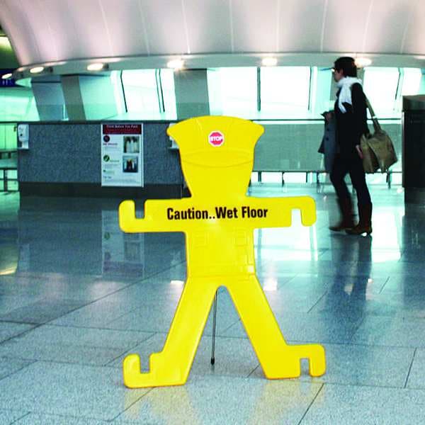 Traffic Barriers, Yellow, Caution Wet Floor