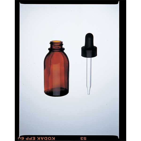 Dropper Bottle, 30mL, Glass, Amber, PK12