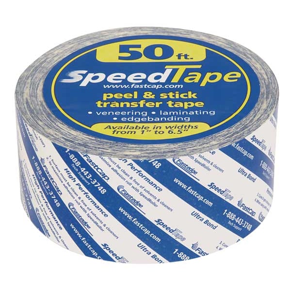 Double Sided Film Tape, 2 in W x 16 3/4 yd L, 5.5 mil Thick, 50 ft, Transparent