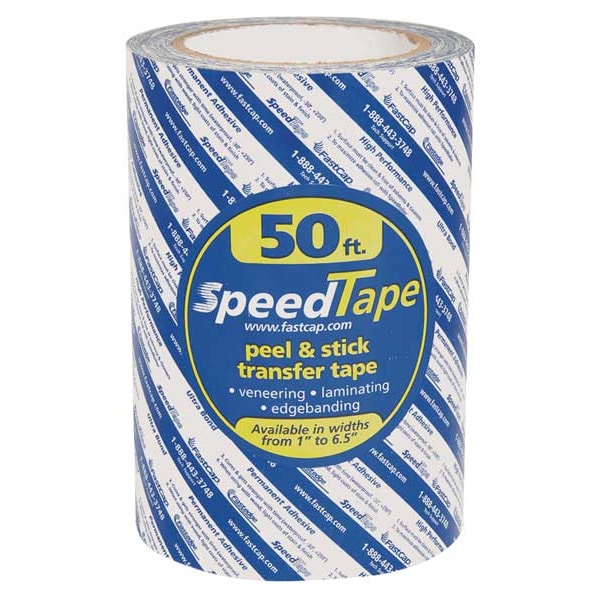 Double Sided Film Tape, 6 1/2 in in W x 16 3/4 yd L, 5.5 mil Thick, 50 ft, Transparent