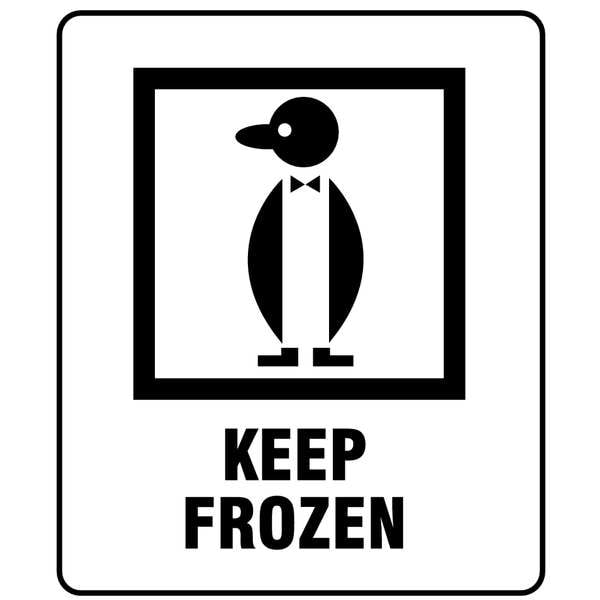 3" x 4" White Shipping Labels, Keep Frozen, Pk500