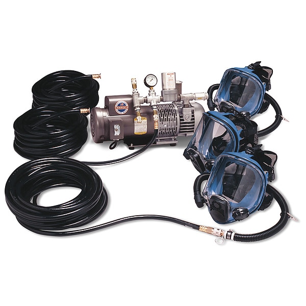 Supplied Air Pump Package, 3 Ppl, 1-1/2 HP