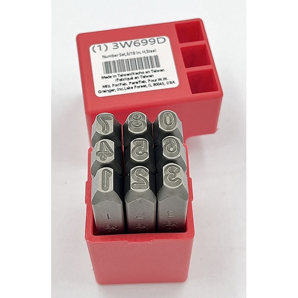 Hand Stamp Kit, Number Set