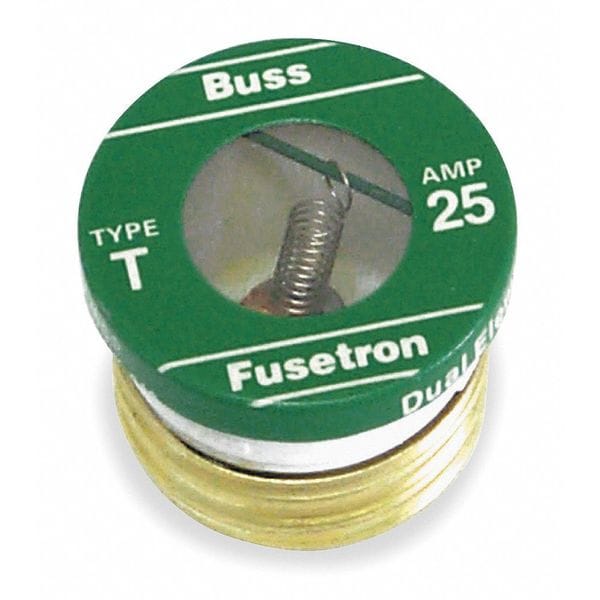 Plug Fuse, 12A, 10kA at 125V AC, 4 PK