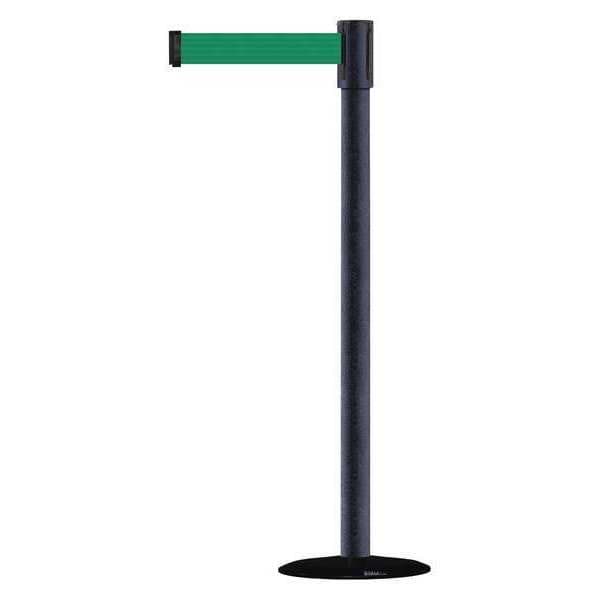 Barrier Post with Belt, 7 1/2 ft Length, 38 in Post Height, No Legend