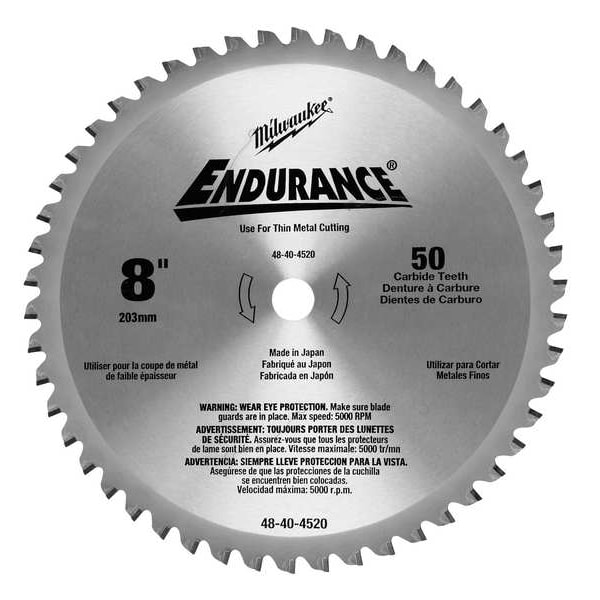 8 in Thin Metal & Stainless Cutting Circular Saw Blade (5/8 in Arbor)