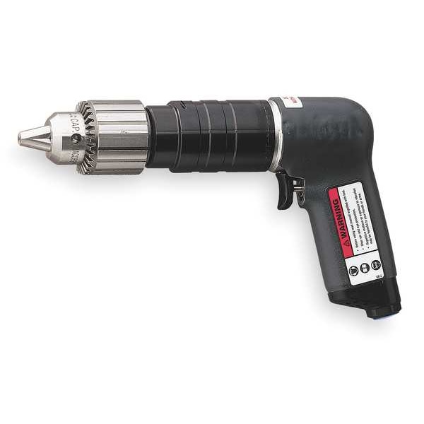 Air Drill, Industrial, Pistol, 3/8 In.