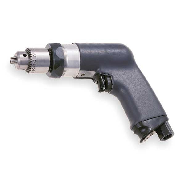 Air Drill, Industrial, Pistol, 1/4 In.